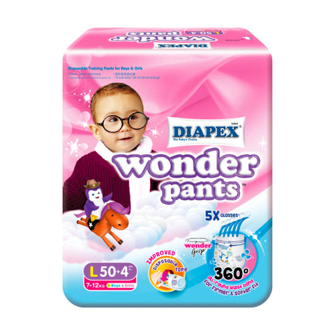 DIAPEX Wonder Pants Super Jumbo L50 (50+4pcs) - Giveaway