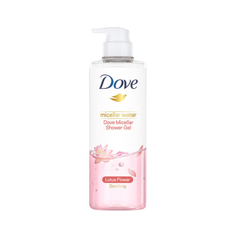 Dove Micellar Shower Gel Lotus Flower Soothing (500ml) - Clearance