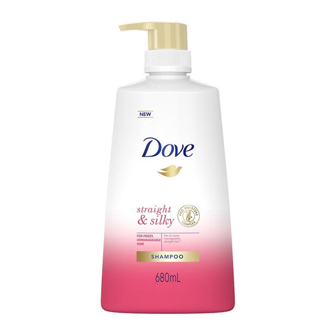 Dove Straight & Silky Shampoo (680ml)