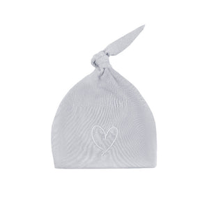 Effiki Newborn Hat Effiki 100% Cotton Gray With White Heart 0-1 Month (1pcs)