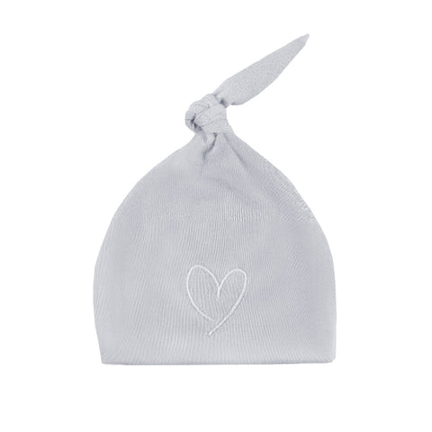 Effiki Newborn Hat Effiki 100% Cotton Gray With White Heart 1-3 Months (1pcs) - Clearance