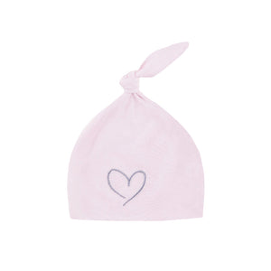 Effiki Newborn Hat Effiki 100% Cotton Pink With Heart 0-1 Month (1pcs)