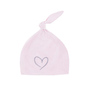 Effiki Newborn Hat Effiki 100% Cotton Pink With Heart 1-3 Months (1pcs)