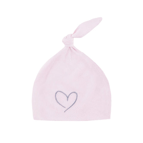 Effiki Newborn Hat Effiki 100% Cotton Pink With Heart 1-3 Months (1pcs) - Clearance