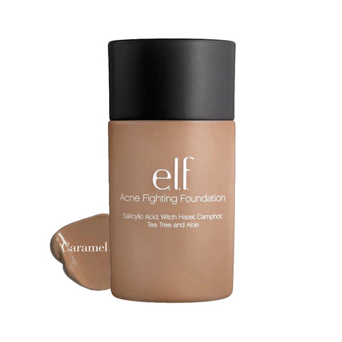 e.l.f. Cosmetics Acne-Fighting Foundation #Caramel (36ml) - Giveaway