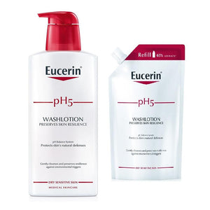 Eucerin pH5 Washlotion + Refill Pack (1000ml + 400ml)