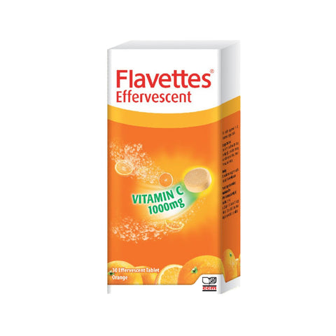 Flavettes Effervescent Vitamin C 1000mg Orange (30tabs) - Giveaway