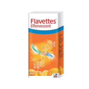 Flavettes Effervescent Vitamin C + Zinc (30tabs)