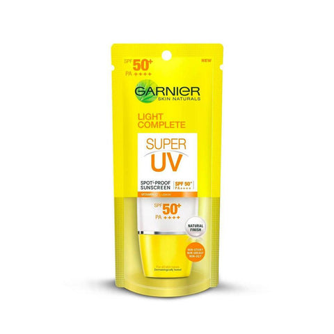 Garnier Light Complete Super UV Spot-Proof Sunscreen SFP50+ PA++++ (30ml) - Clearance