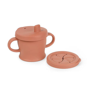 Haakaa Silicone Sip-N-Snack Cup 250ml Blush (1pcs)
