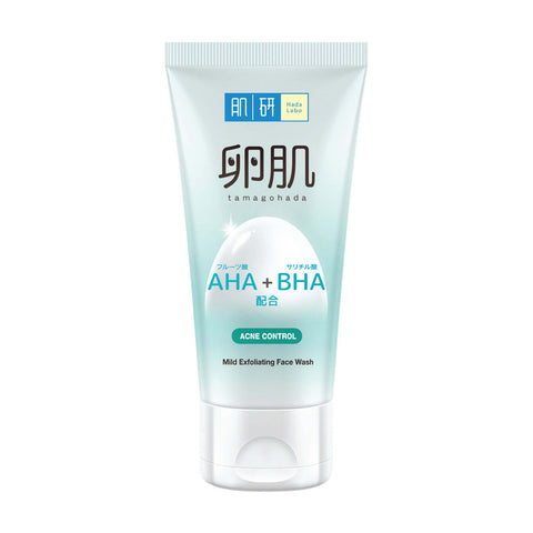 Hada Labo Tamagohada AHA+BHA Mild Exfoliating Face Wash - Acne Control (130g)