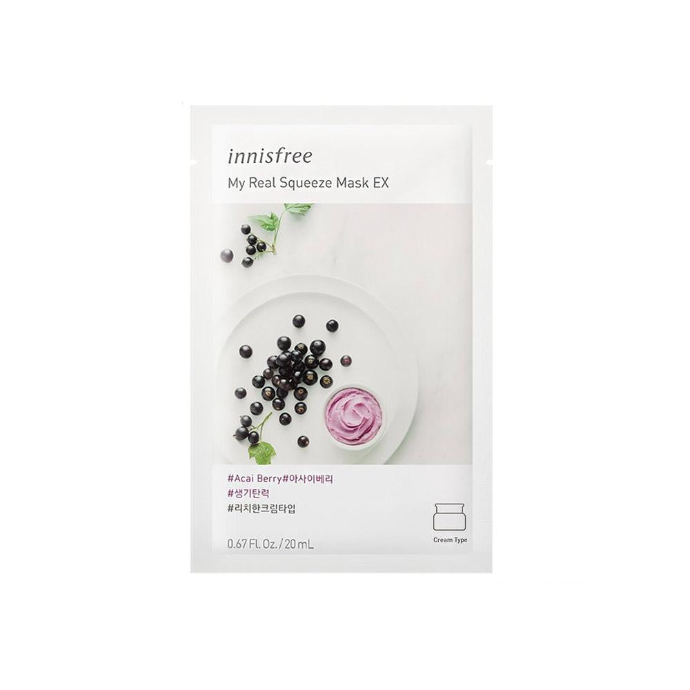 Innisfree My Real Squeeze Mask EX - Acai Berry (1pc)