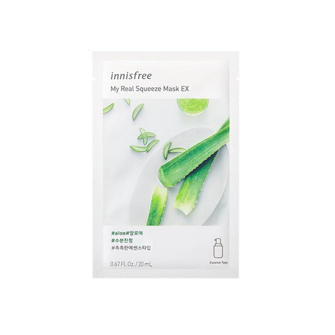 Innisfree My Real Squeeze Mask EX - Aloe (1pc) - Clearance