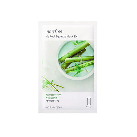 Innisfree My Real Squeeze Mask EX - Bamboo (1pc) - Clearance