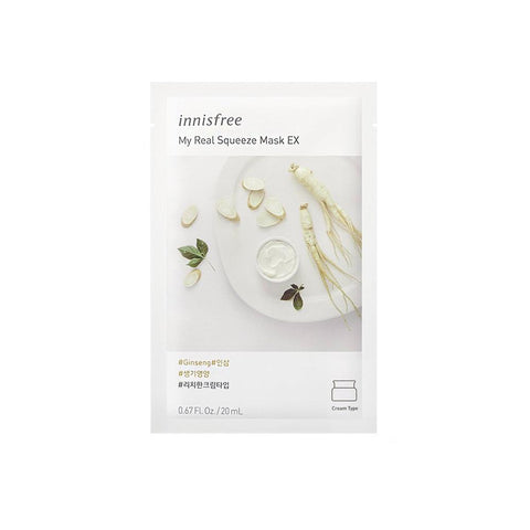 Innisfree My Real Squeeze Mask EX - Ginseng (1pc) - Giveaway