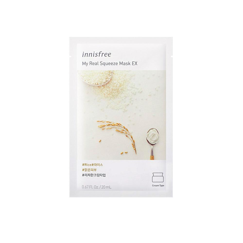 Innisfree My Real Squeeze Mask EX - Rice (1pc) - Giveaway