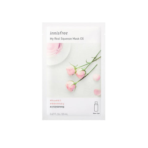 Innisfree My Real Squeeze Mask EX - Rose (1pc) - Giveaway