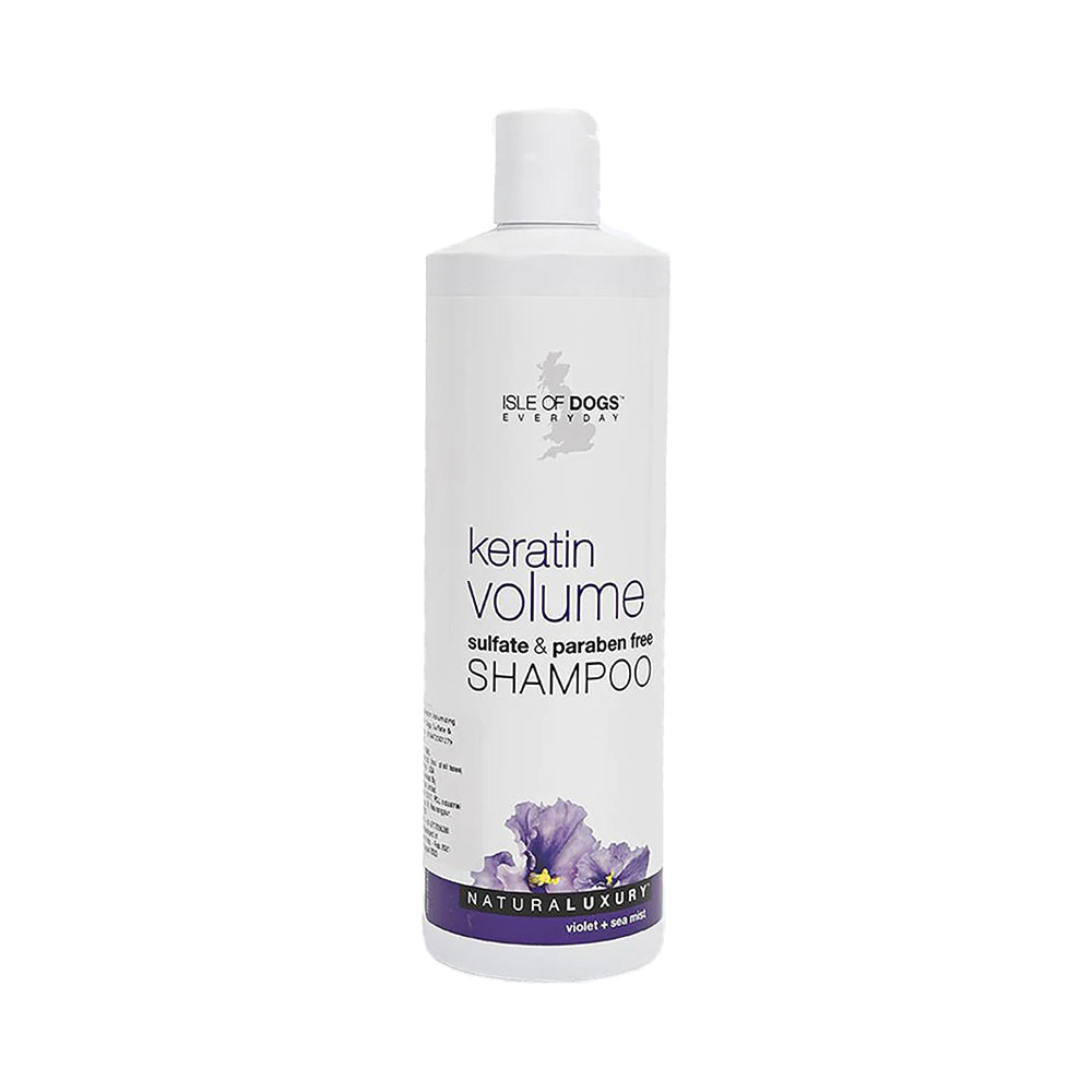 Isle of Dogs NaturaLuxury Keratin Volume Shampoo Violet + Sea Mist (473ml) - Clearance