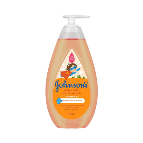 Johnson's Baby Active Kids Soft & Smooth Shampoo (500ml) - Clearance