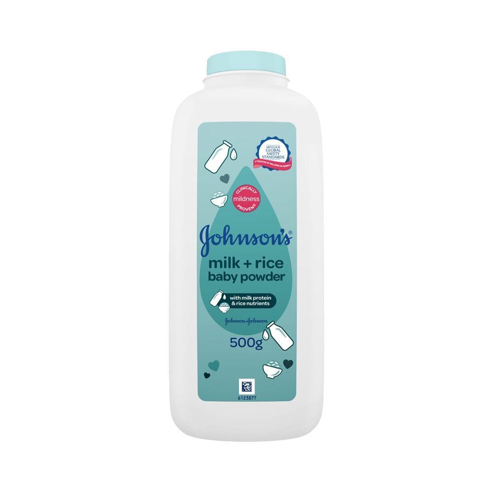 Johnson's Baby Milk + Rice Baby Powder (500g) - Clearance
