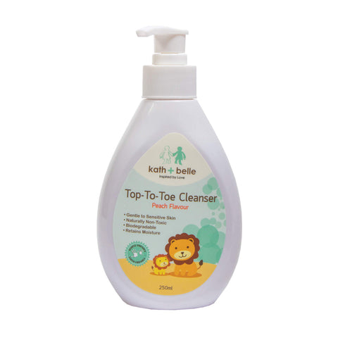 Kath + Belle Top To Toe Cleanser Peach Flavour (250ml) - Clearance