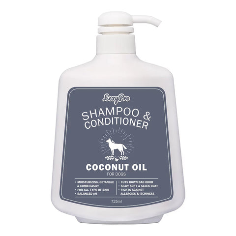 LexyPro Dog Shampoo & Conditioner Coconut Oil (725ml) - Clearance