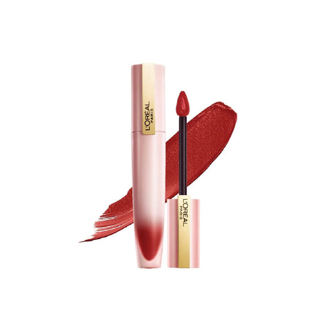 L’Oréal Paris Chiffon Signature Velvet Soft-Matte Liquid Lipstick #129 I Lead (7ml)