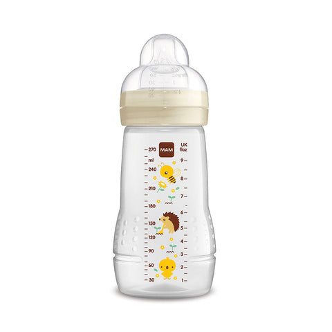 MAM Easy Active Bottle Baby Bottle Medium Flow #Ivory (270ml)