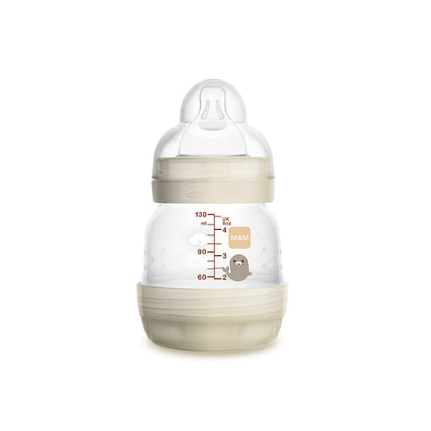 MAM Easy Start Anti Colic Baby Bottle Extra Slow Flow #Ivory (130ml) - Clearance