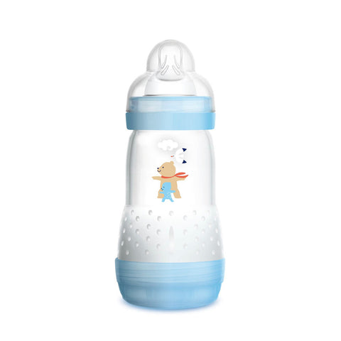 MAM Easy Start Anti Colic Baby Bottle Medium Flow #Blue (260ml) - Clearance