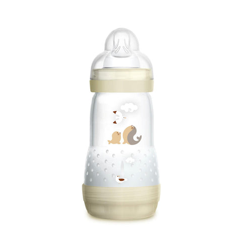 MAM Easy Start Anti Colic Baby Bottle Medium Flow #Ivory (260ml) - Clearance