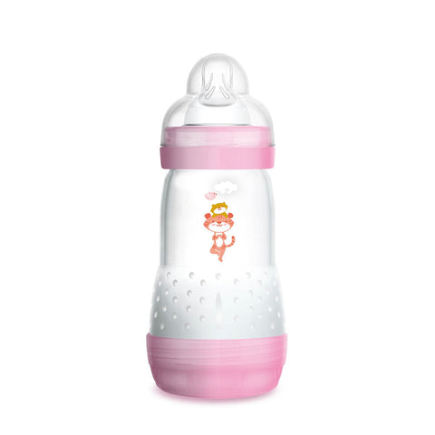 MAM Easy Start Anti Colic Baby Bottle Medium Flow #Pink (260ml) - Clearance