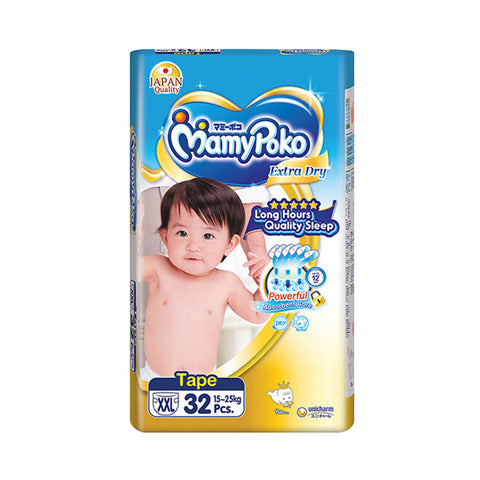 MamyPoko Extra Dry Tape XXL 15-25kg (32pcs) - Giveaway
