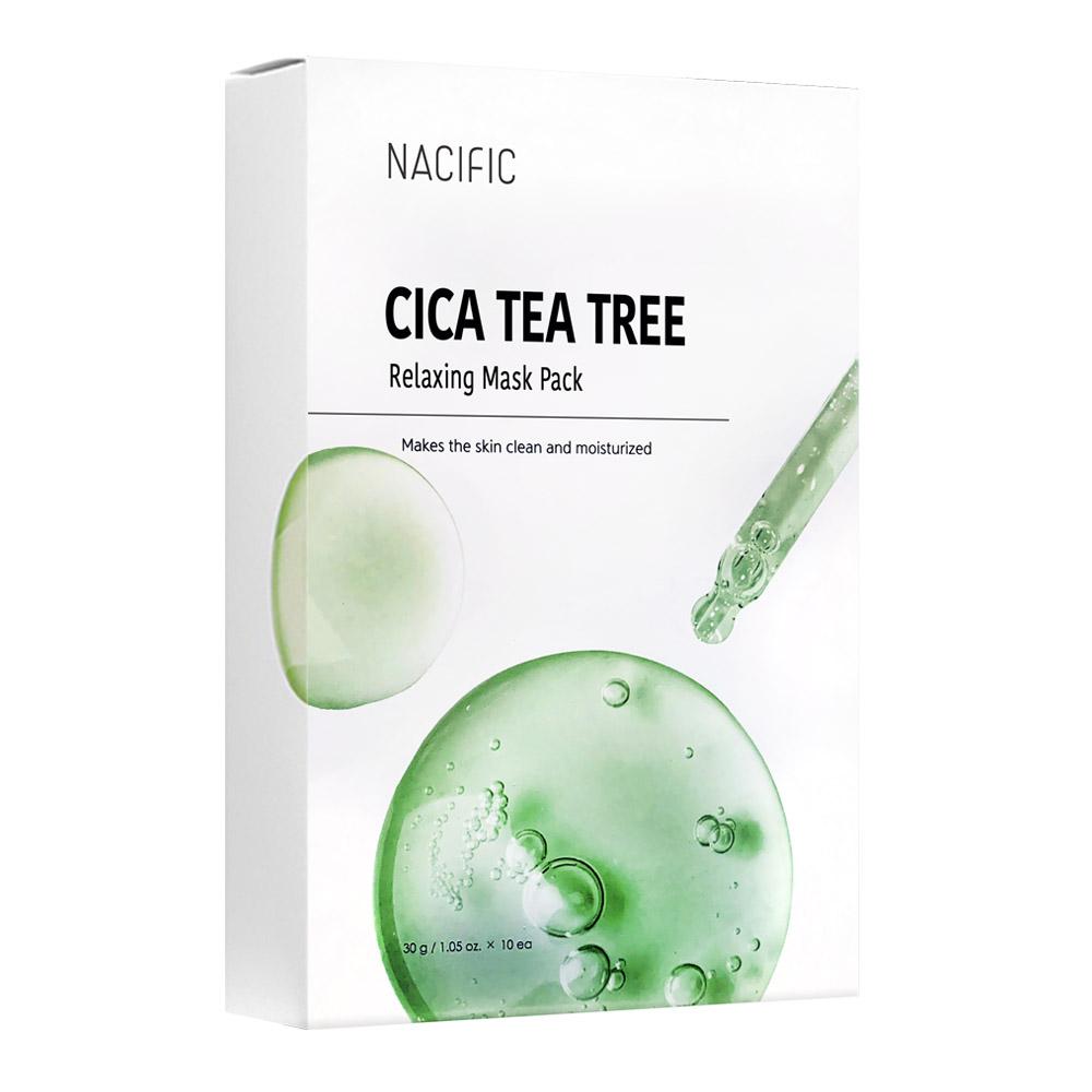 Nacific Cica Tea Tree Relaxing Mask Pack (10pcs)