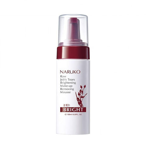 Naruko Raw Job's Tears Brightening Make-up Removing Mousse (150ml) - Clearance