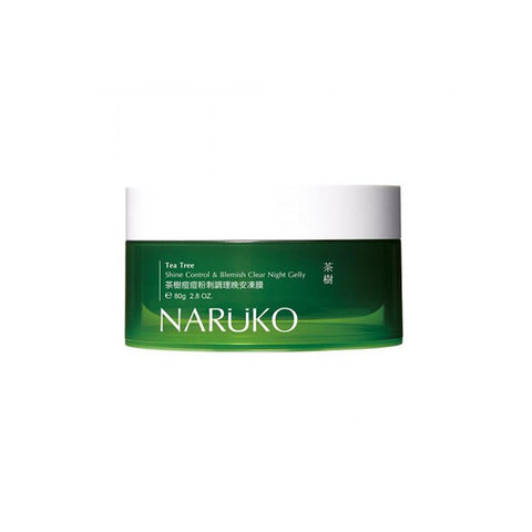 Naruko Tea Tree Shine Control & Blemish Clear Night Gelly (60ml) - Clearance