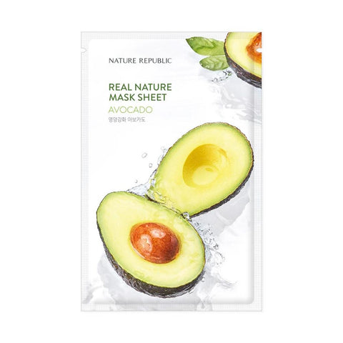 Nature Republic Real Nature Mask Sheet - Avocado (1pc) - Clearance