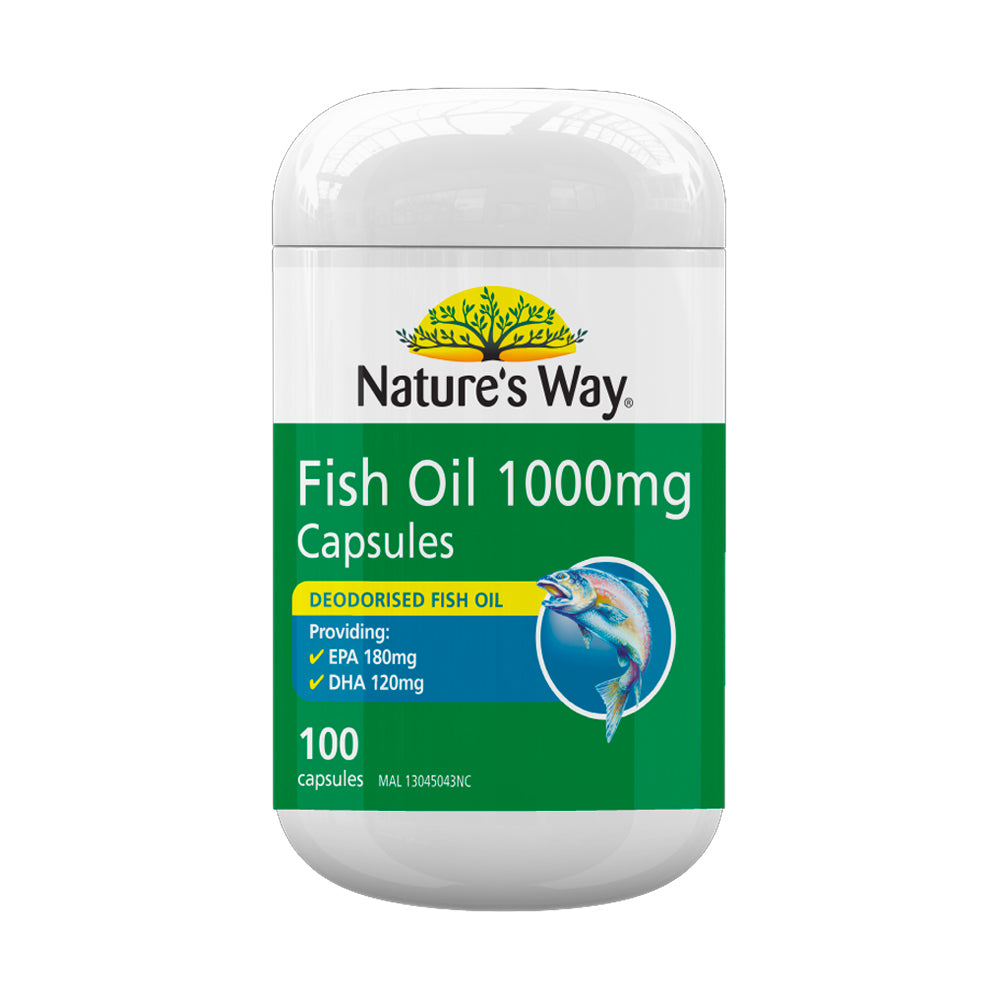 Nature's Way Fish Oil 1000mg (100caps) - Clearance