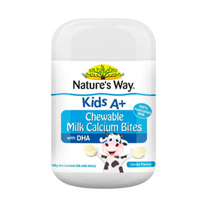 Nature's Way Kids A+ Chewable Milk Calcium Bites With DHA (60pcs) - Giveaway
