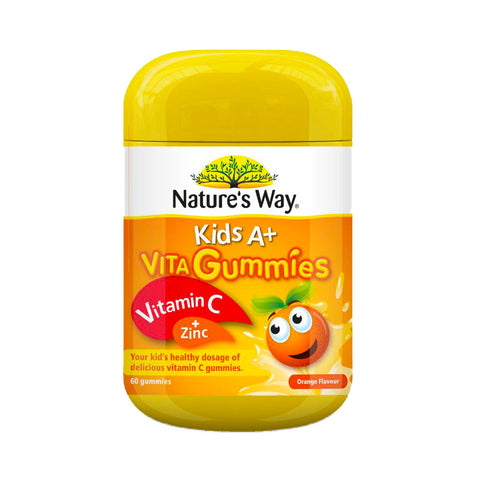 Nature's Way Kids A+ VitaGummies Vitamin C & Zinc (60pcs) - Clearance