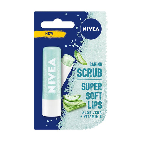Nivea Aloe Vera Caring Scrub Super Soft Lips (4.8g) - Clearance