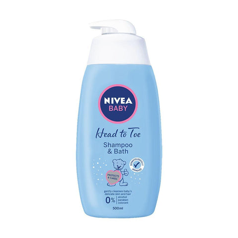 Nivea Baby - Head to Toe Shampoo & Bath (500ml) - Clearance