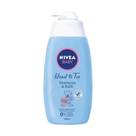 Nivea Baby - Head to Toe Shampoo & Bath (500ml)