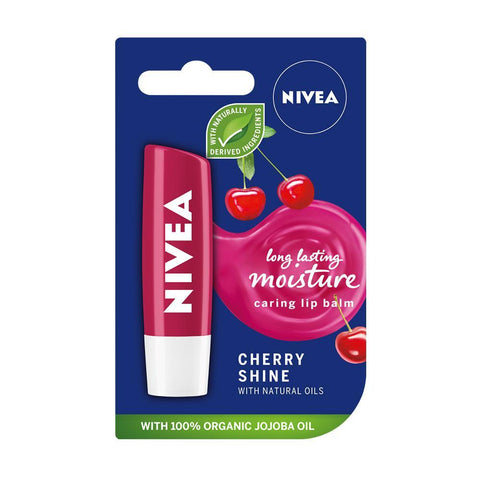 Nivea Cherry Shine Caring Lip Balm (4.8g) - Clearance