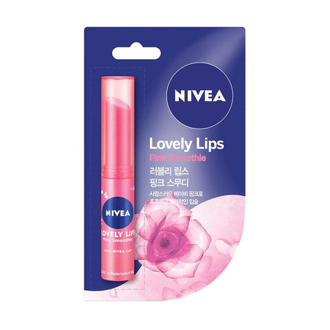 Nivea Lovely Lips Pink Smoothie Lip Balm (2.4g) - Giveaway