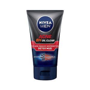 Nivea Men - Acne 8H Oil Clear Anti-Acne + Detox Mud Foam (100g)