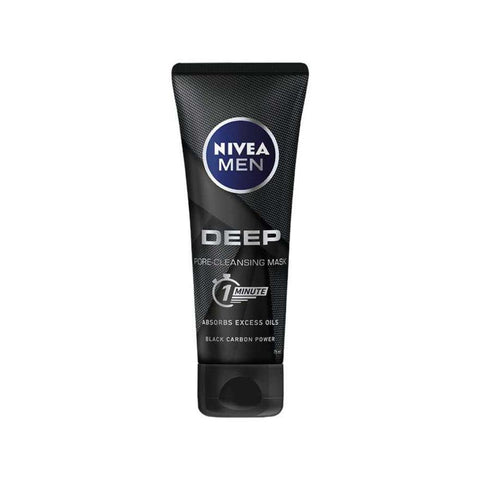 Nivea Men - Deep 3-in-1 Wash, Scrub, Mask (75g) - Clearance