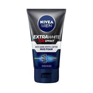 Nivea Men - Extra White Anti-Dark Spots + Detox Mud Foam (100g)