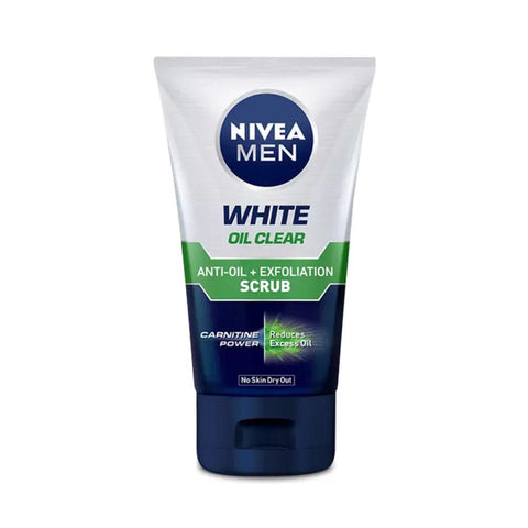 Nivea Men - White Oil Clear Anti-Oil + Exfoliation Scrub (100g) - Clearance