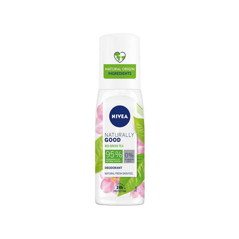 Nivea Naturally Good Bio Green Tea Deodorant Spray (75ml) - Clearance